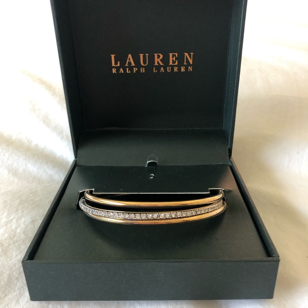 Silver and gold bracelets